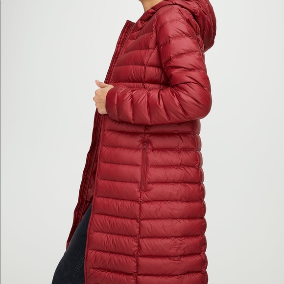 FLAW Aritzia Botanie Packable Down Long Puffer L - Picture 2 of 6